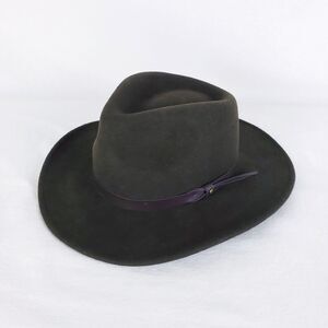 Scala Outback Hat Chocolate Brown Wool Felt Western Retro